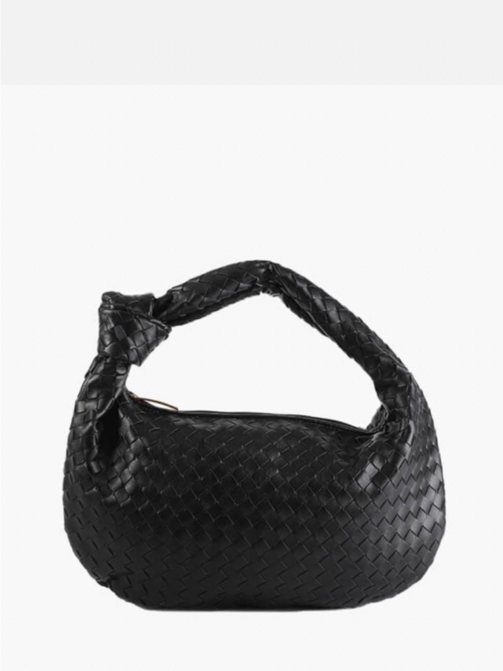 Anthropologie Melie Bianco woven black leather shoulder bag
